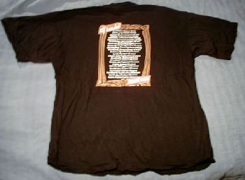 T-tröja svart vårturné 2001