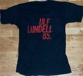 T-tröja för Ulf Lundells crew under höstturnén 1985