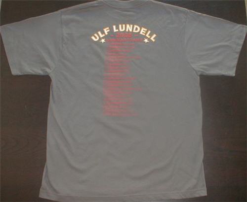 T-tröja från Ulf Lundells sommarturnén 2005, grå, bak