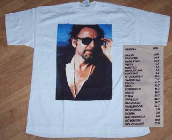T-tröja vit fram sommarturnén 1996